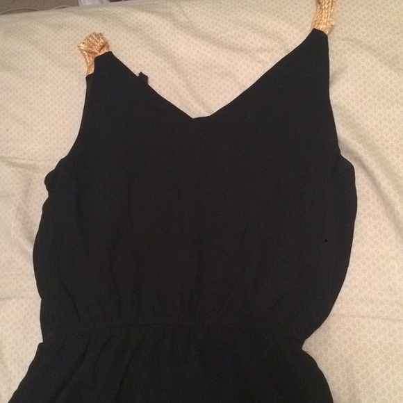 Black Dress With Ruffles - Picture 2 of 4